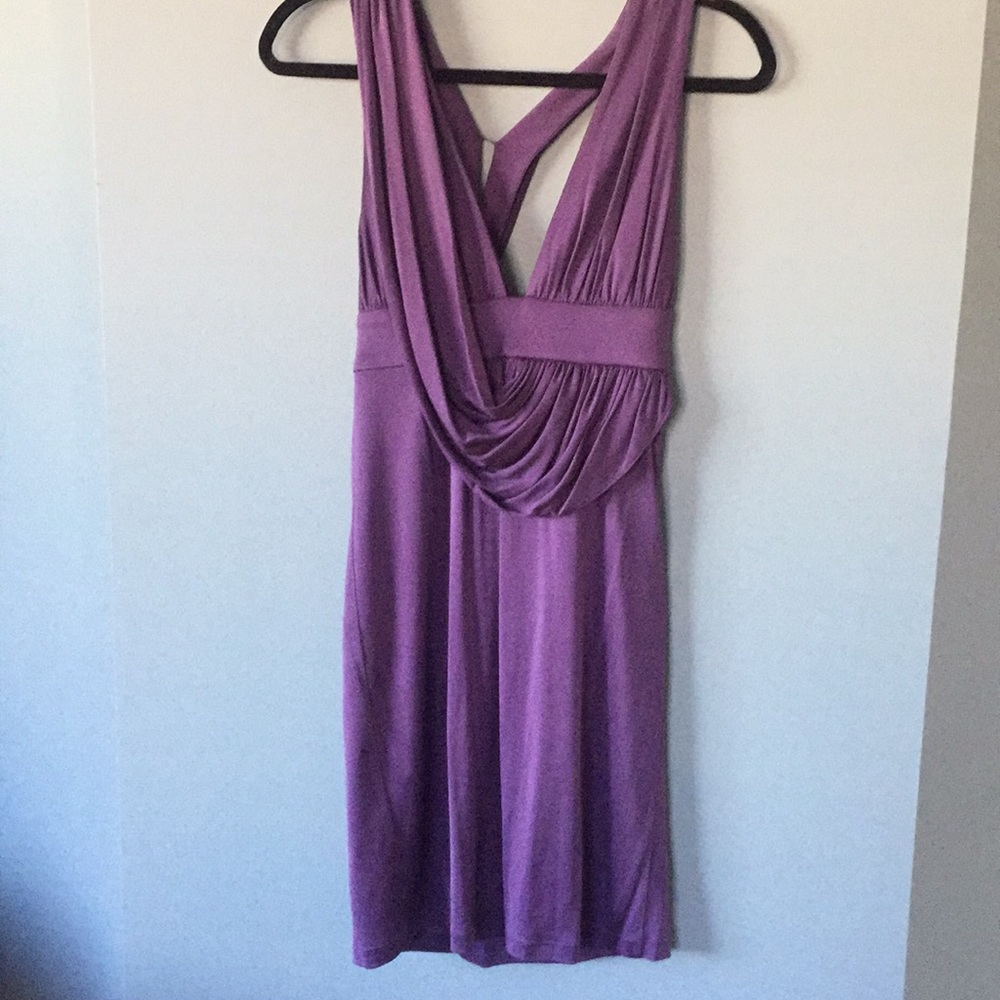 Laila azar purple cocktail dress